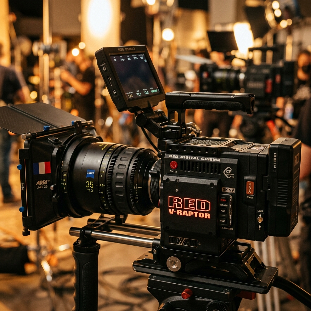 RED V-RAPTOR Camera on Set